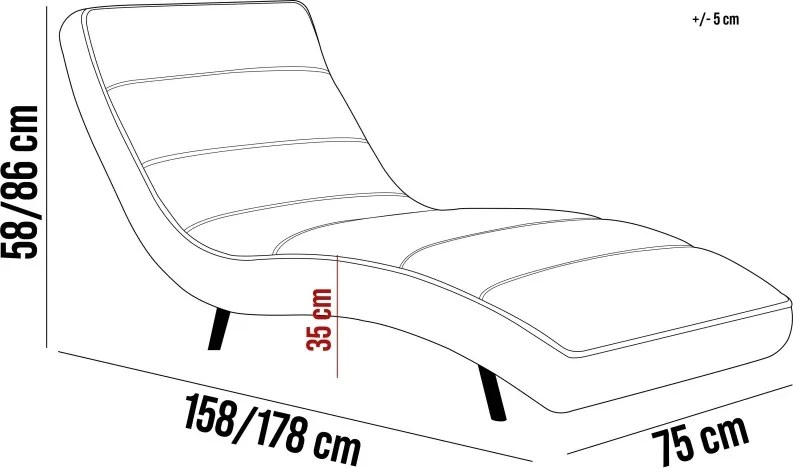 Fotel Szezlong 80 KOBE 1 osobowy WERSAL