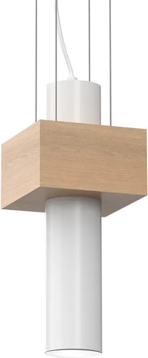 Lampa Sufitowa Wisząca biała WEST WHITE 1xGU10