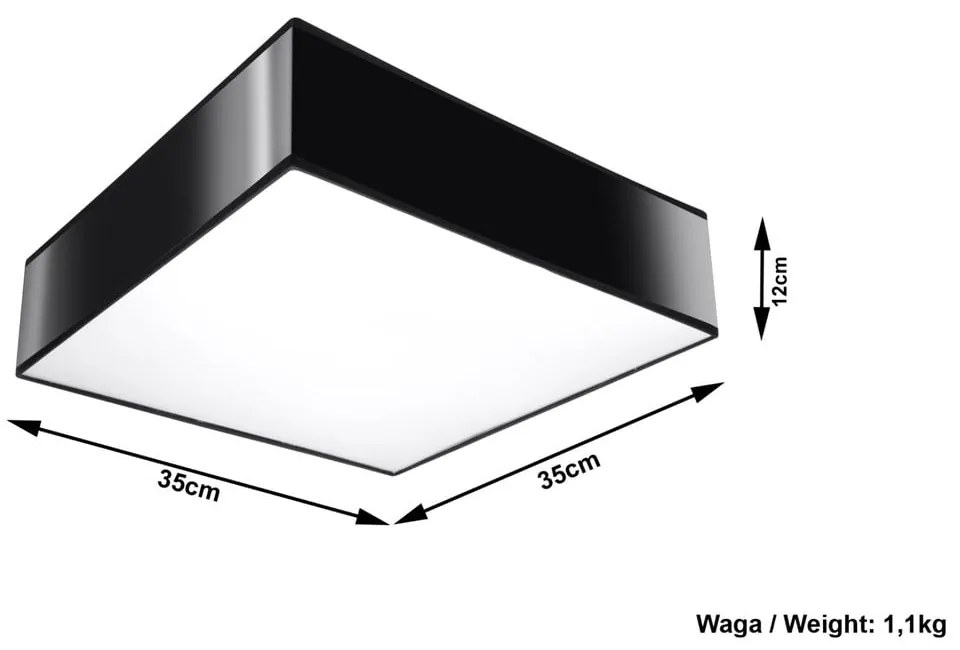 Czarna lampa sufitowa Sollux Mitra Ceiling 35