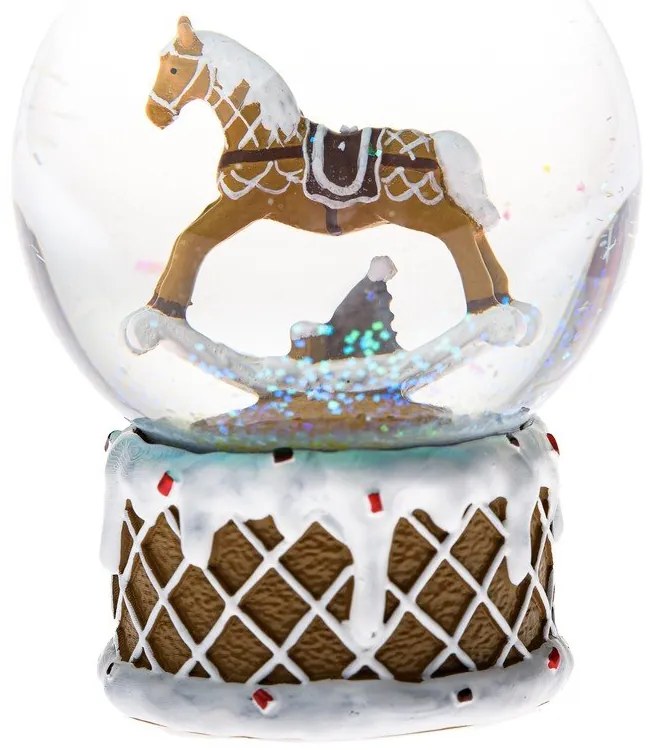 Kula śnieżna z żywicy polimerowej (wysokość 10 cm) Snowy Horse – Dakls