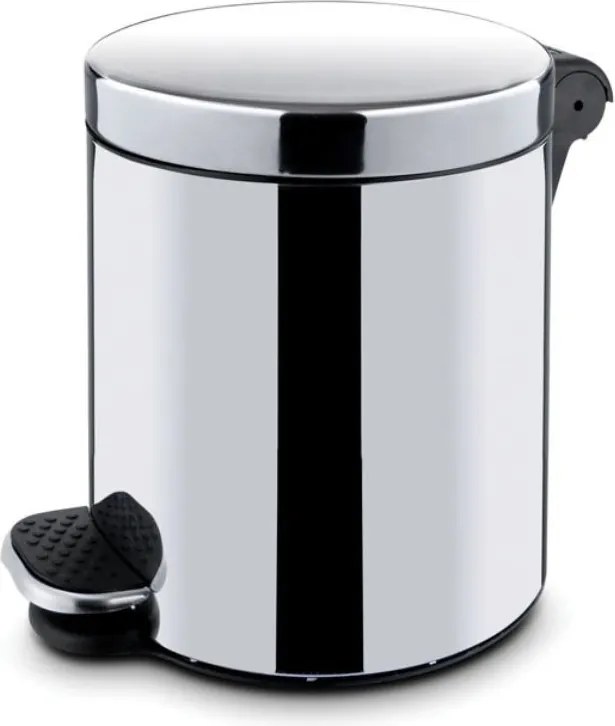 Kosz na śmieci z pedałem 20 l, nierdzewny błyszczący