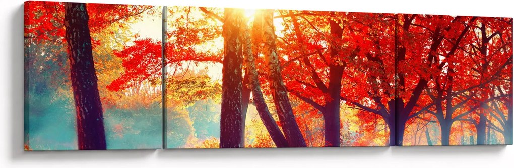 Obraz- Jesienny krajobraz (170x50 cm)