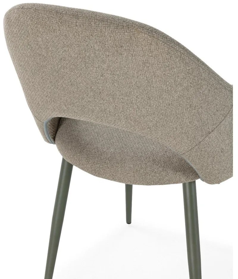 Zielone tapicerowane krzesła zestaw 2 szt. Lia – Marckeric