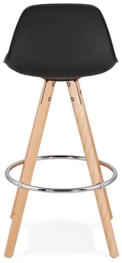 Czarny hoker Kokoon Anau, wys. siedziska 64 cm