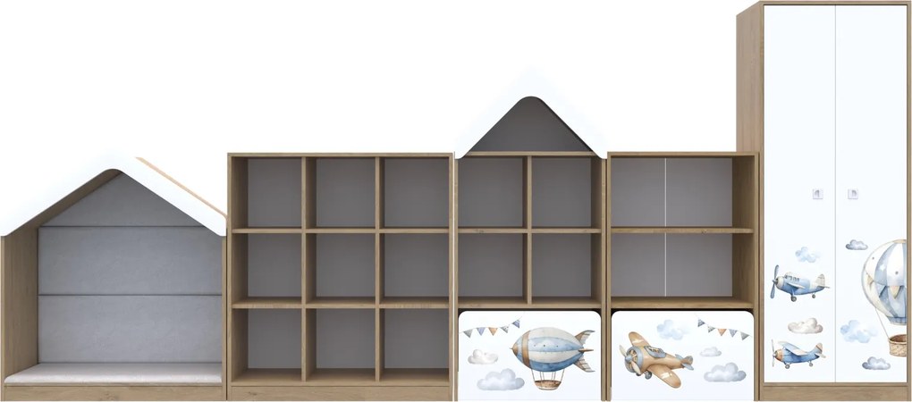 Komplet mebli do sal edukacyjnych Blox Air 4