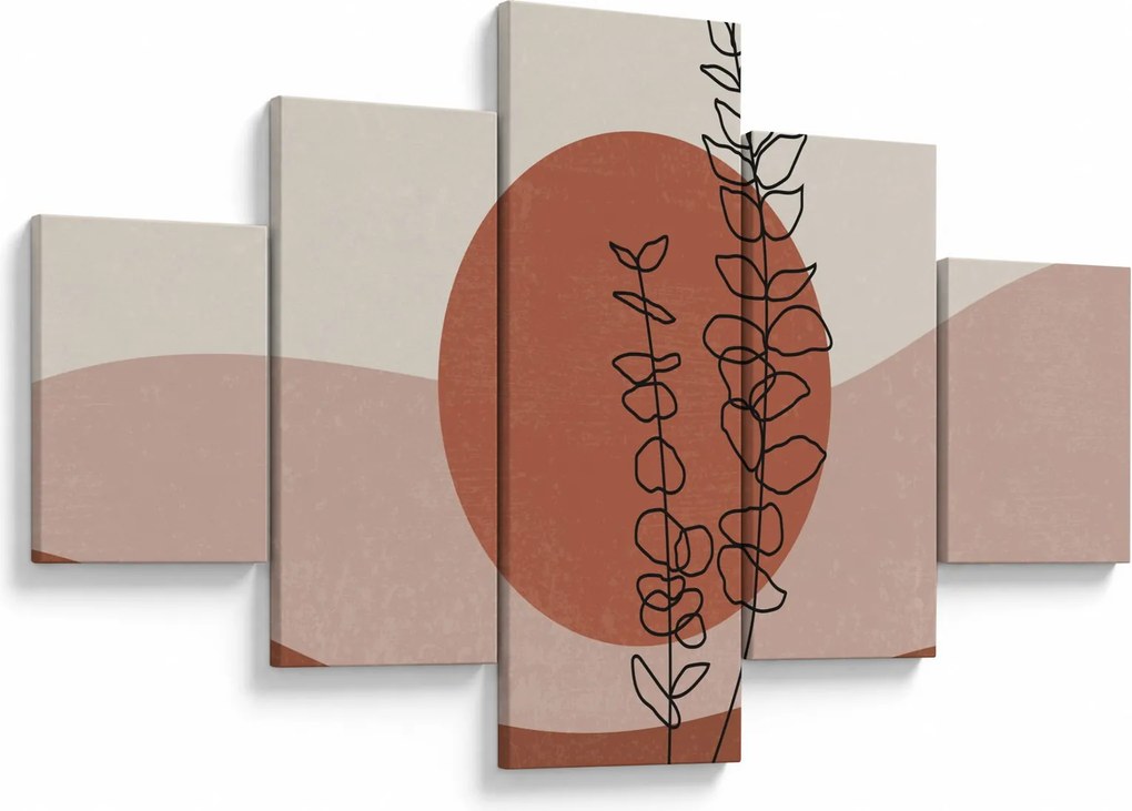 Obraz - Boho leaves N⁰1 (125x70 cm)