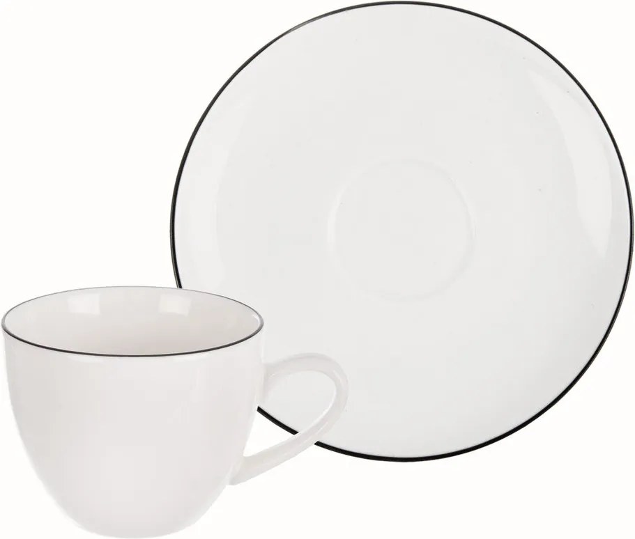 Biała porcelanowa filiżanka na espresso 100 ml Decora – Orion