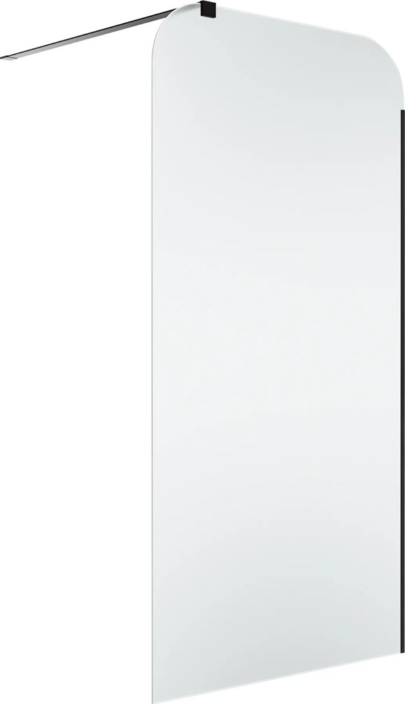 Ścianka prysznicowa Walk-in szkło satynowe matowe 8 mm MOLIS Satin Square MASSI | rożne rozmiary : Kolor profili kabiny - chrom / srebrny, Szerokość ścianki - 100 cm