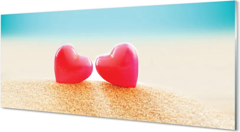 Szklany Panel Serca i Morskie Fale