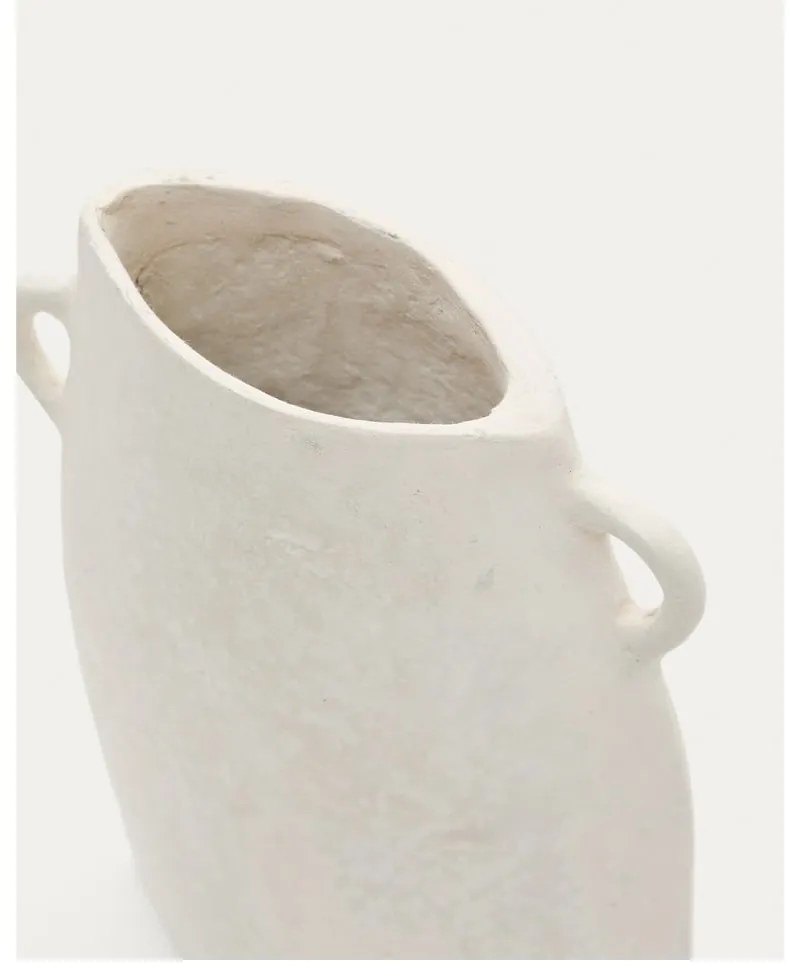 Kremowy ręcznie wykonany wazon (wysokość 27 cm) Neti – Kave Home
