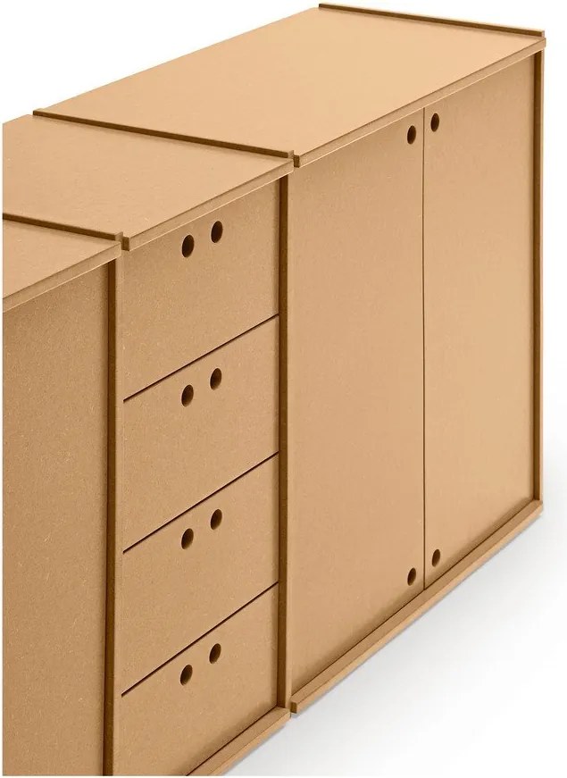 Komoda w naturalnym kolorze 197x80x40 cm Wally – Teulat