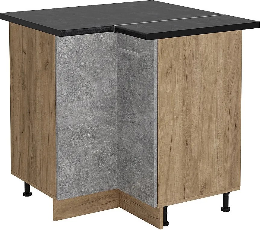 Szafka narożna beton 75.6x60x81.6 r-line