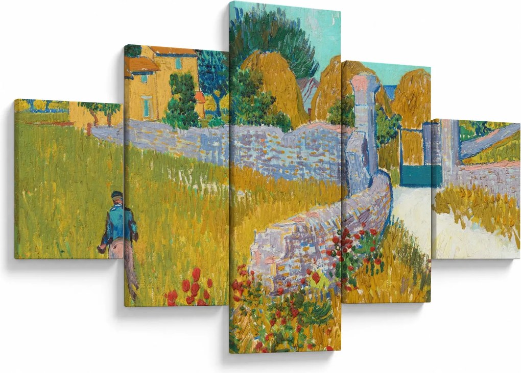 Obraz - Vincent van Gogh, Farmhouse in Provence, reprodukcje (125x70 cm)