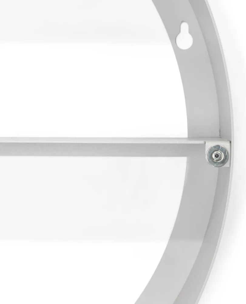 Szarobrązowa metalowa wisząca/z lustrem szafka łazienkowa 55x55 cm Sonnet – Spinder Design