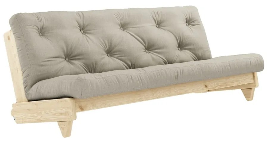 Sofa rozkładana z lnianym pokryciem Karup Design Fresh Natural/Linen