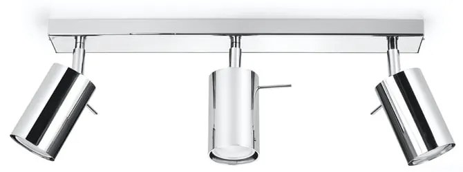 Lampa sufitowa w kolorze srebra Sollux Etna, dł. 45 cm