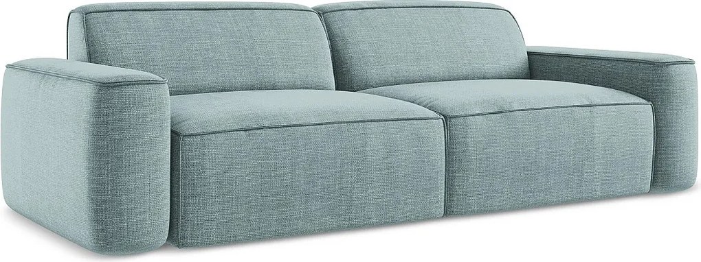 4-osobowa kanapa modułowa - z tkaniny strukturalnej - jeans - OMAO