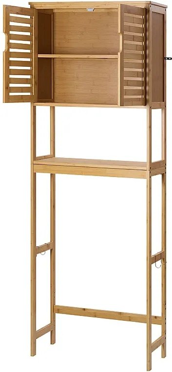 Szafka do Łazienki SucceBuy, Szafka nad Toaletą lub Pralką, Szafka Łazienkowa Oszczędzająca Miejsce, Naturalna