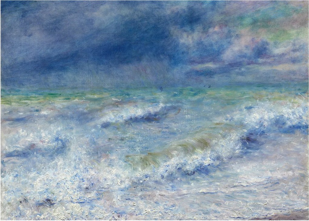 Obraz na szkle - Pierre-Auguste Renoir, Seascape, reprodukcje (70x50 cm)