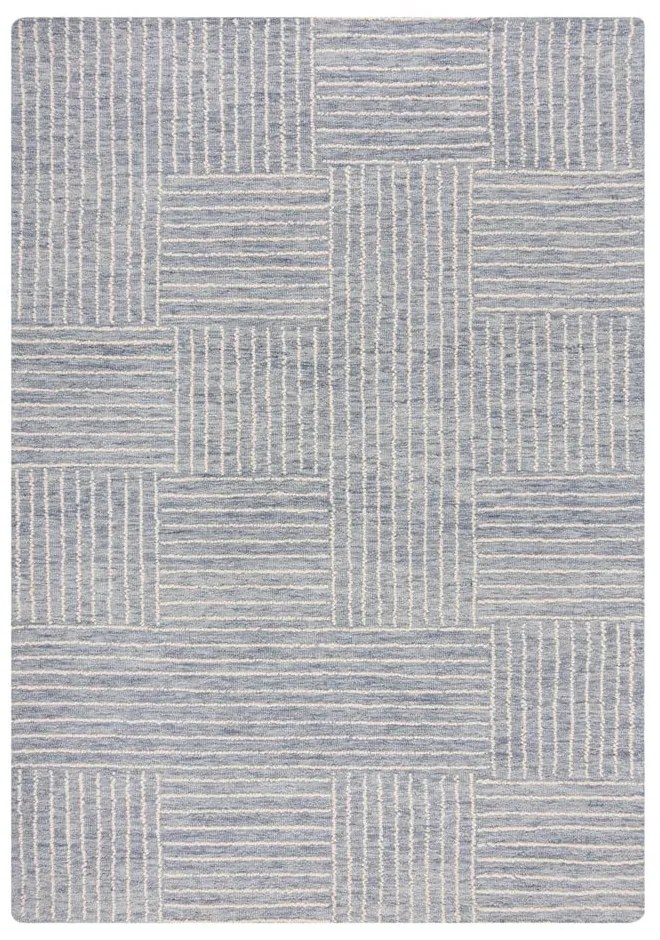 Jasnoniebieski wełniany dywan tkany ręcznie 200x290 cm Memphis Wool – Flair Rugs