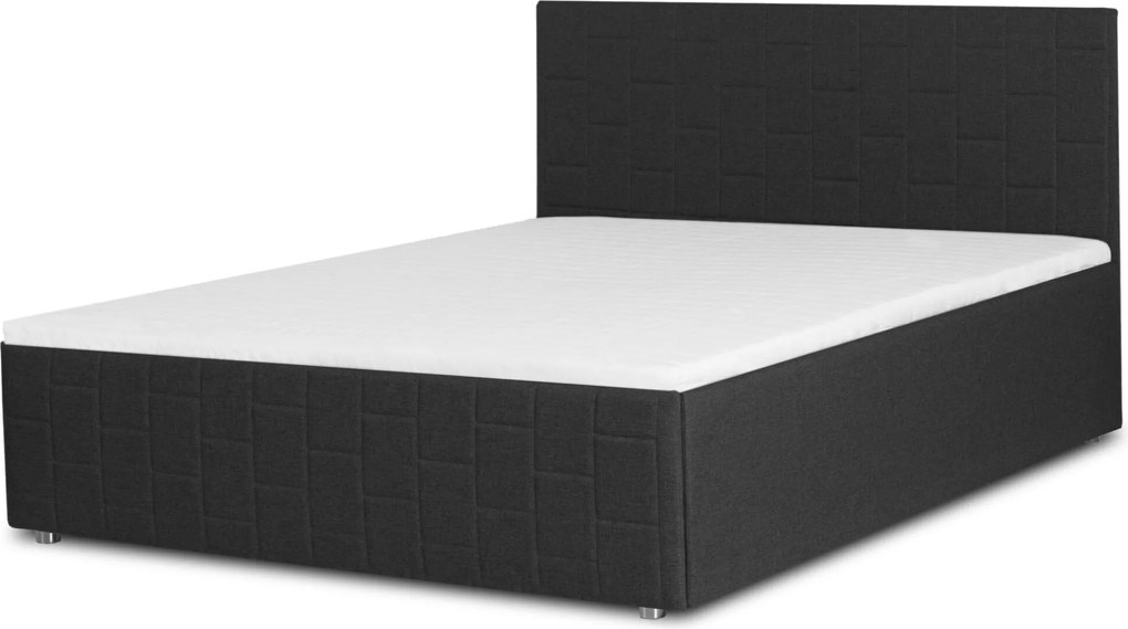 Łóżko OTTO 140x200 cm Ciemny szary Bez materaca