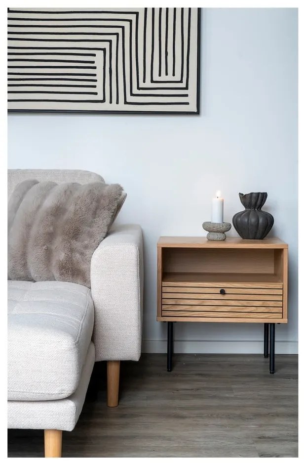 Poduszka dekoracyjna ze sztucznego futra 45x45 cm Galena – House Nordic