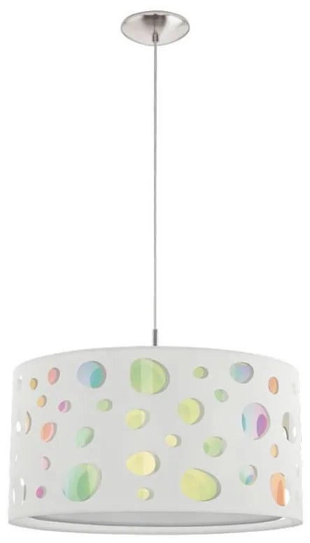 Eglo 202528 - Lampa dziecięca wisząca na przewodzie MONEDA 1xE27/60W/230V