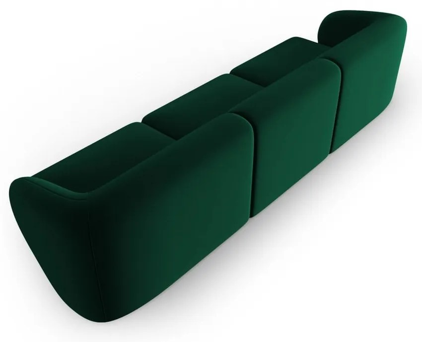 Zielona aksamitna sofa 266 cm Paolo – Milo Casa