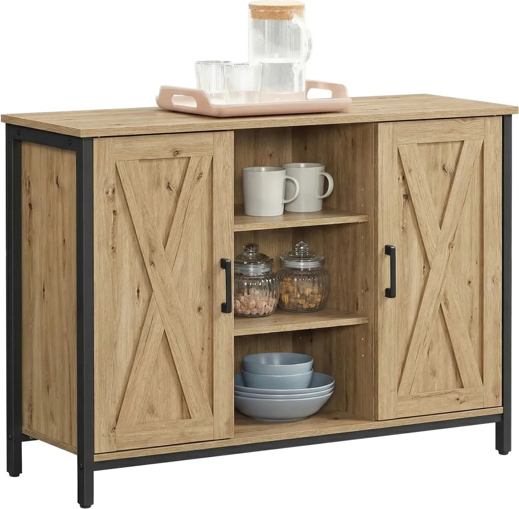 Komoda TAYLOR ARTISAN z otwartymi półkami, 100x70cm