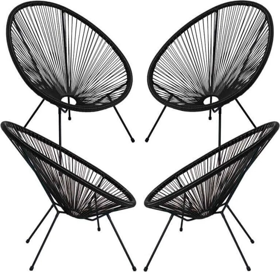 Zestaw 4 krzese Karibic