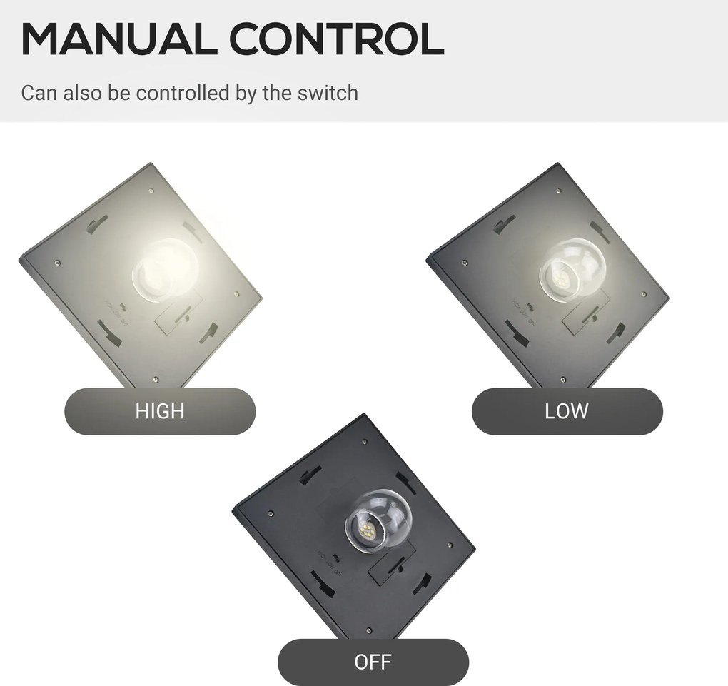 Outsunny Latarnia Ogrodowa Solarna z LED 120 Lumenów Stal Nierdzewna Wodoodporna IP44 Elegancka Czarna 1825cm | Aosom PL