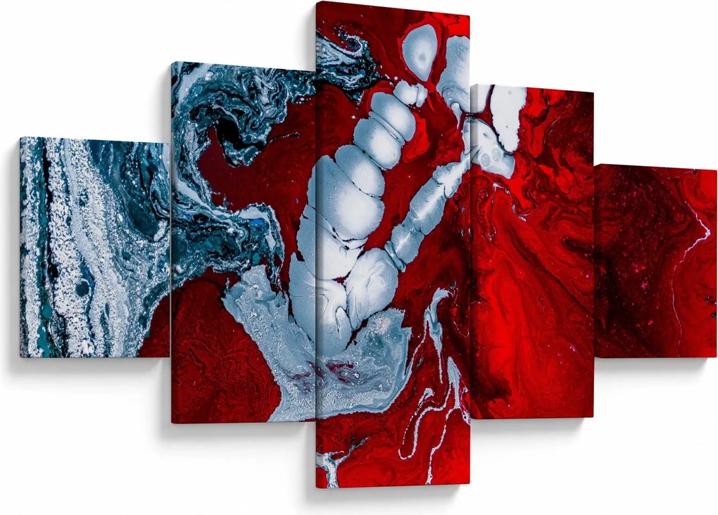 Obraz abstrakcyjnych plam (125x70 cm)