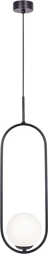 Wisząca lampa elipsa z białym kloszem T5-Z53