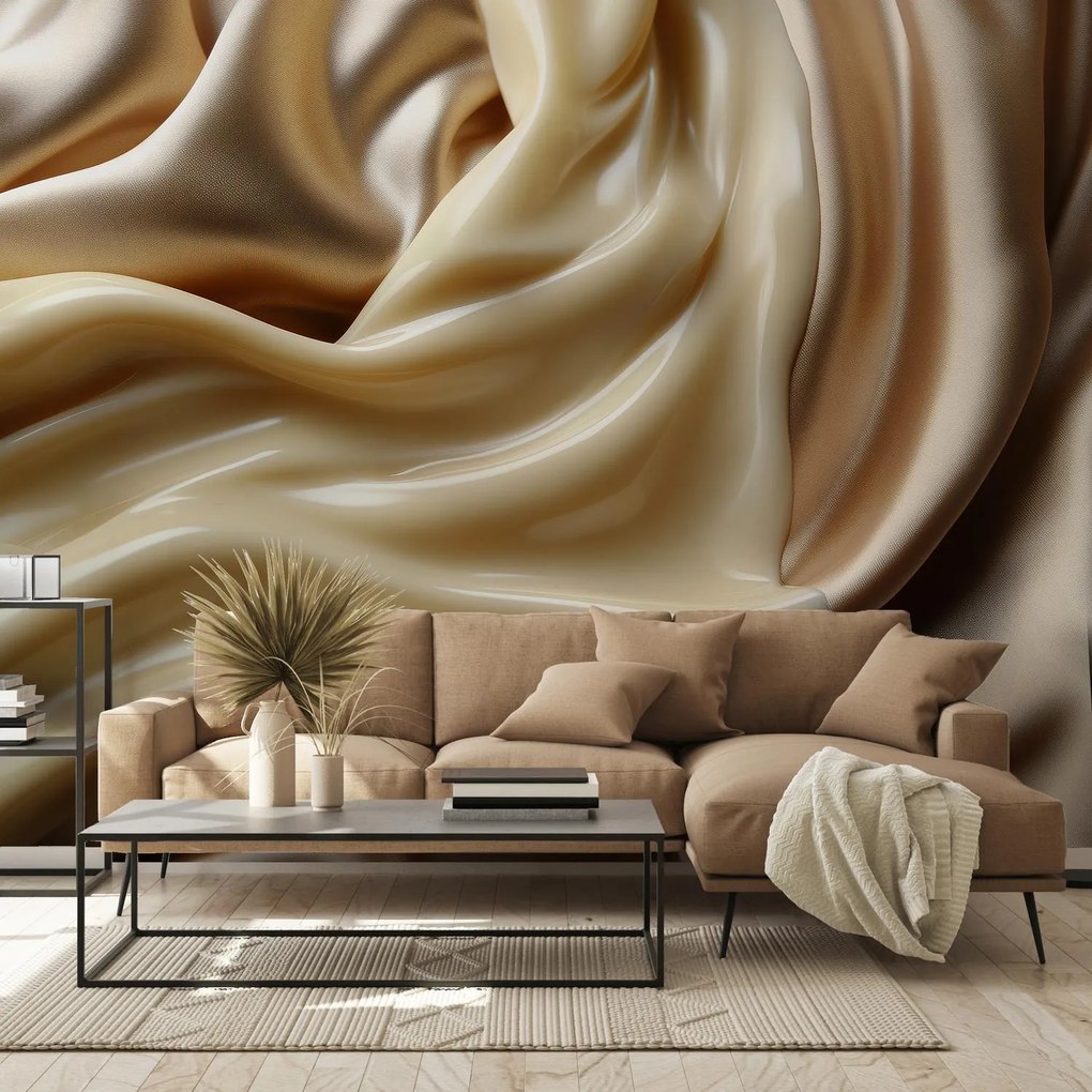 Fototapeta - Kremowa abstrakcja (196x136 cm)