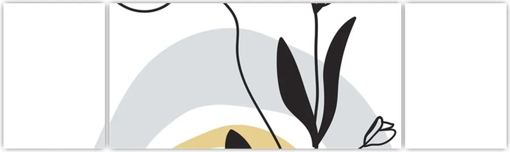 Obraz - Kwiaty w wazonie N⁰1 (170x50 cm)