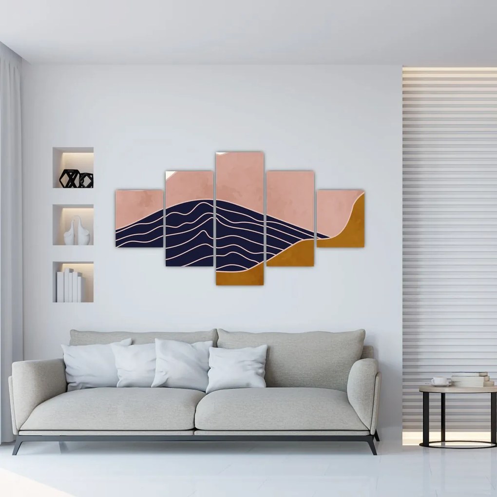 Obraz - Słońce nad górami (125x70 cm)