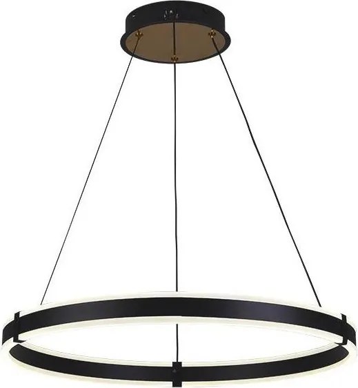 Brilagi-LED ściemnialny żyrandol na linkach CIRCLE LED/85W/230V 3000-6500K czarny + pilot