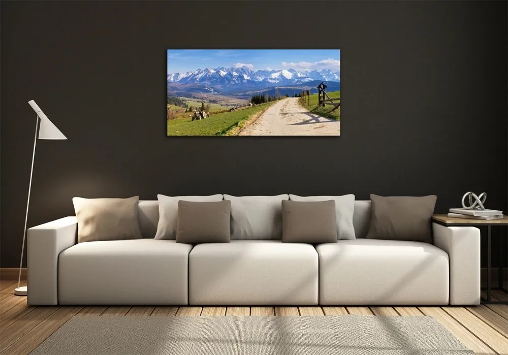 Foto obraz szkło hartowane Panorama Tatr