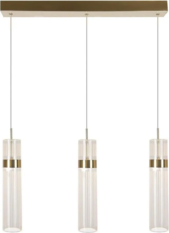 Żyrandol LED na linkach AMBIENTE 3xLED/6W/230V 3000/4000/6000K złoty