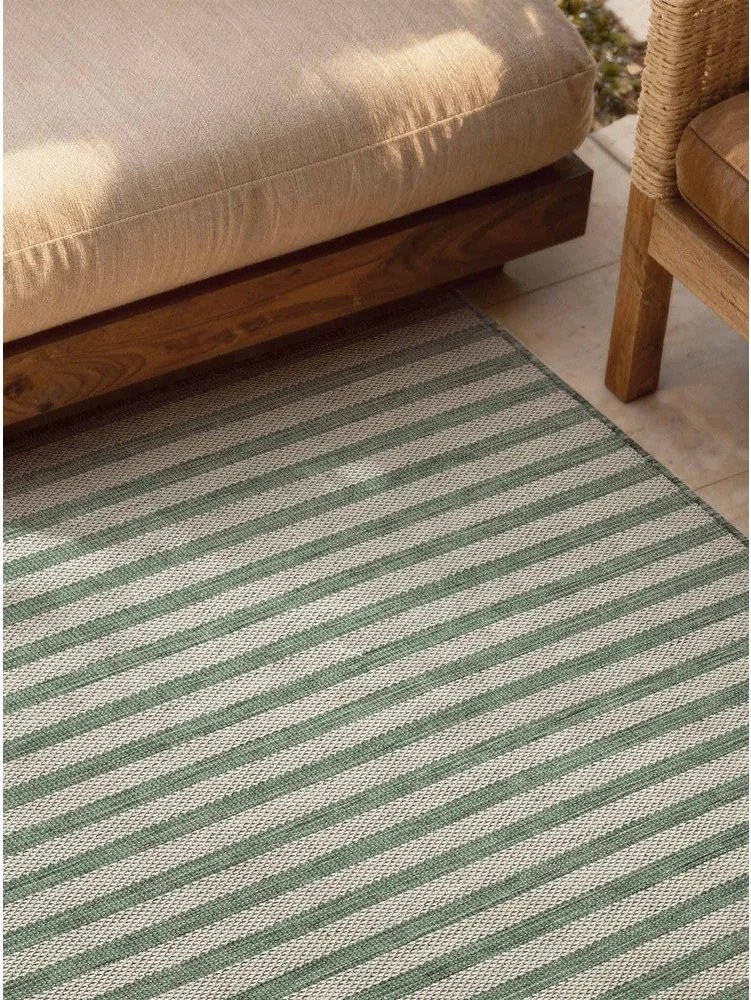 Zielony/kremowy dywan odpowiedni na zewnątrz 120x170 cm Haringey Linley – Ted Baker