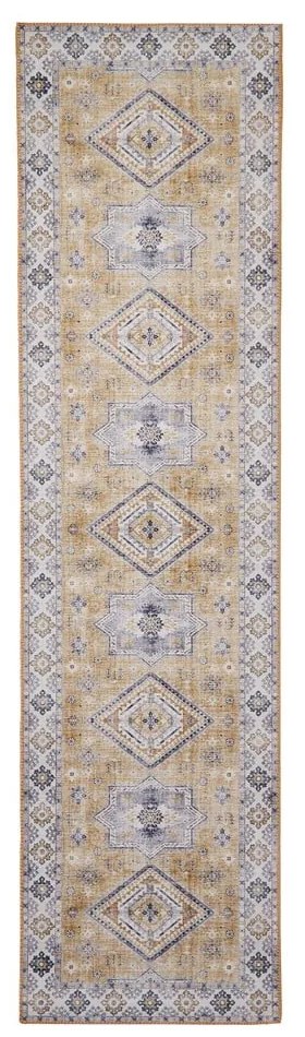 Szaro-beżowy dywan 225x60 cm Topaz – Think Rugs