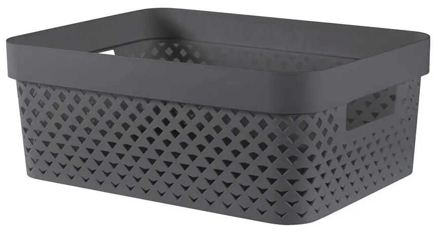 Ciemnoszary plastikowy pojemnik 36x27x14 cm Pure – Curver