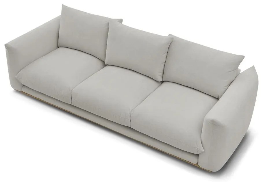 Jasnoszara sofa 265 cm Ernest – Bobochic Paris