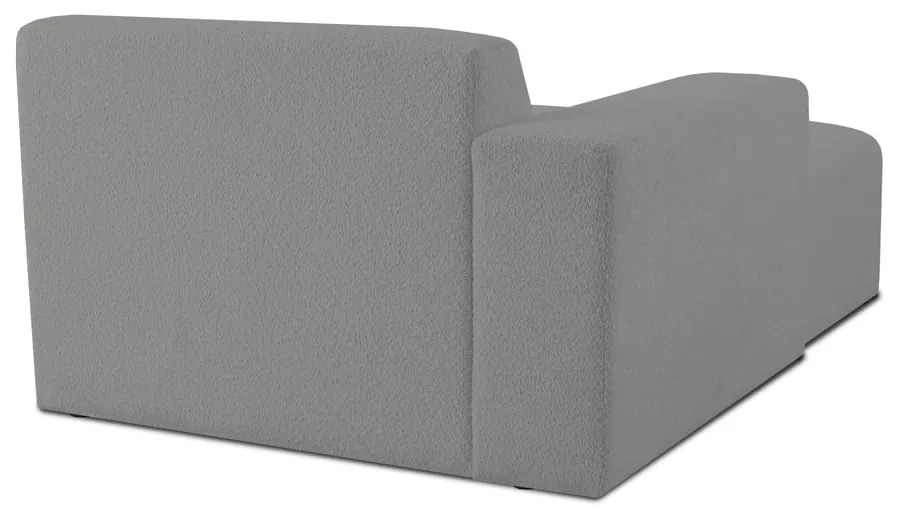 Szary moduł sofy z materiału bouclé (lewostronny) Roxy – Scandic