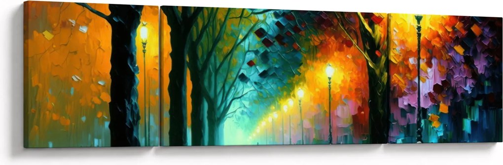 Obraz - Nocny spacer (170x50 cm)