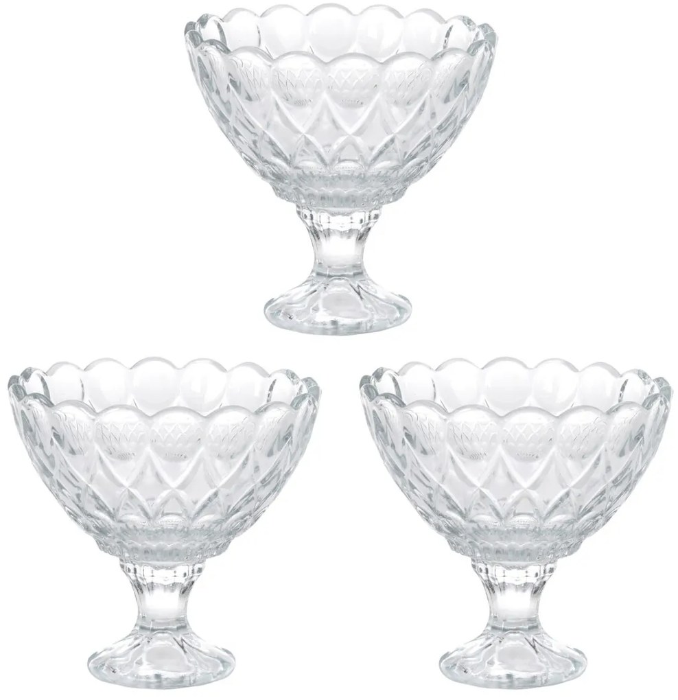 Pucharek do lodów deserów DIAMOND, 3 sztuki x 200 ml