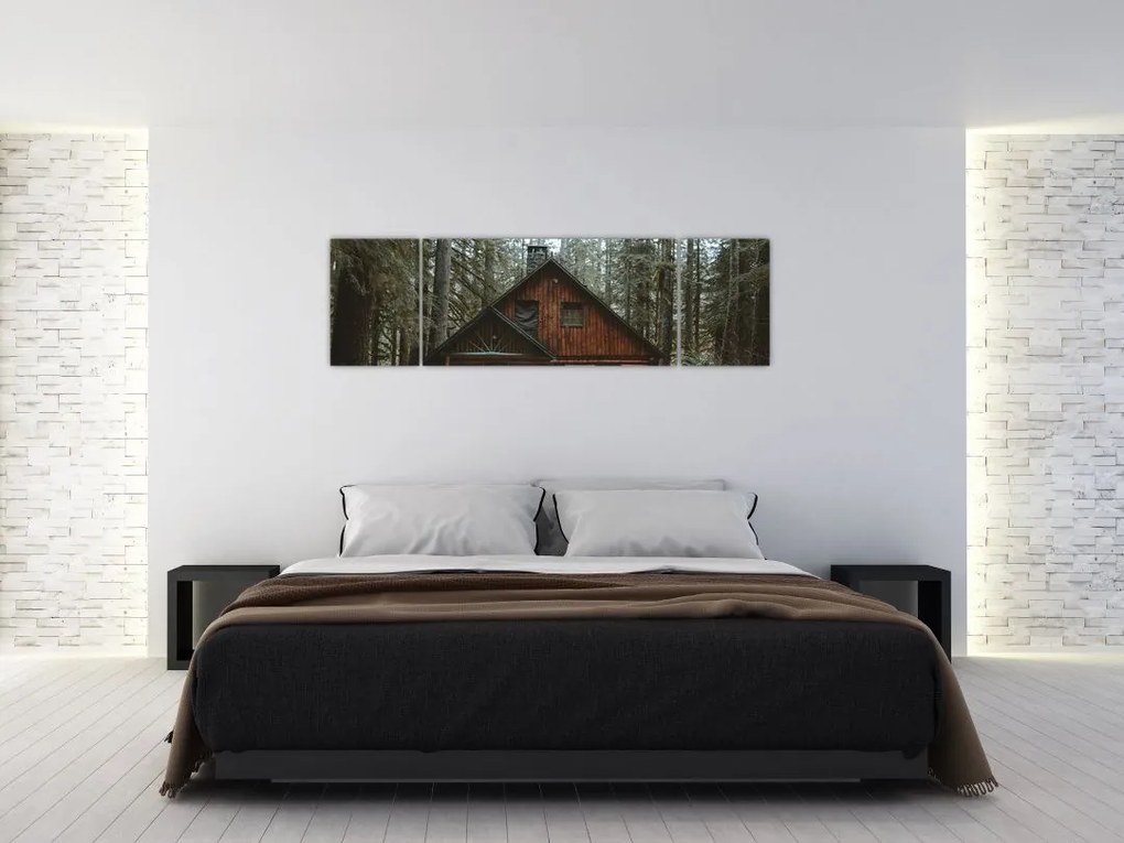 Obraz - Chata górska (170x50 cm)