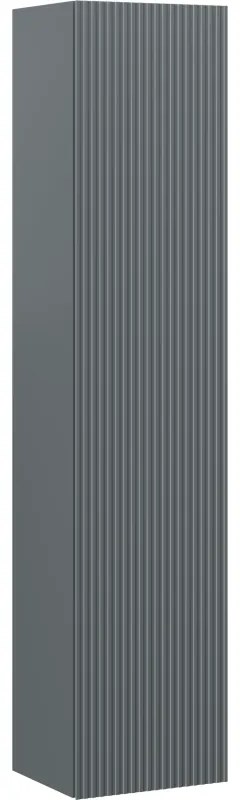 Mexen Rivel słupek łazienkowy 35 cm, 1 drzwi, ryflowany, grafit mat - 91A21-03016-1-BF66