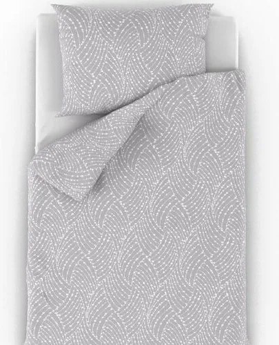 Qualitytex Pościel bawełniana Nordic Astra szary, 140 x 220 cm, 70 x 90 cm