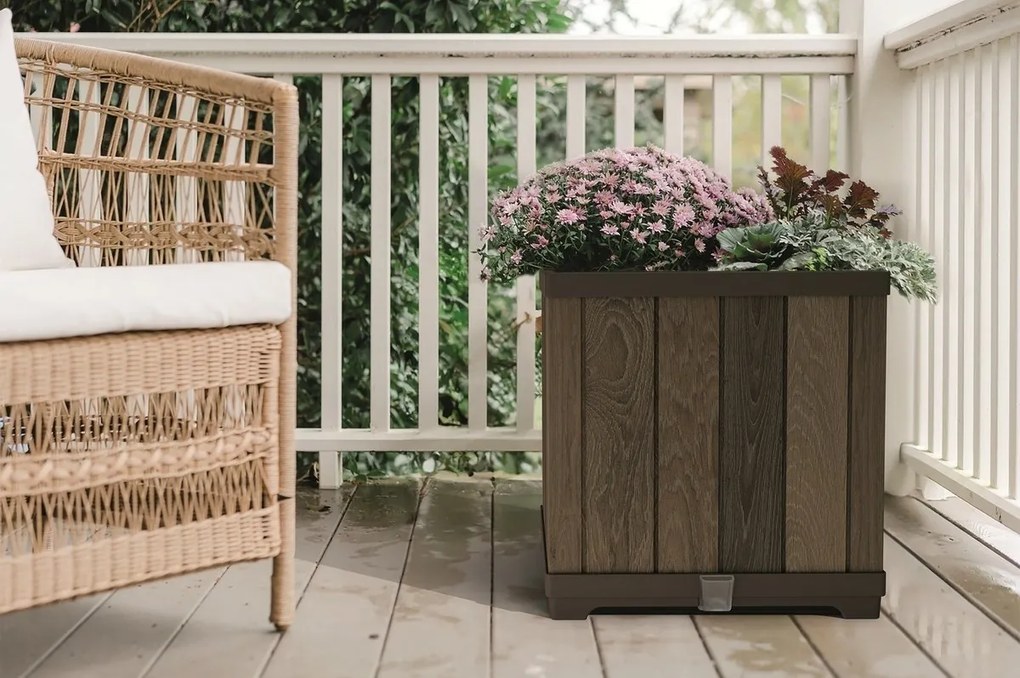 Keter donica Deco Square 45,5 x 45,5 x 45,5 cm, brązowy